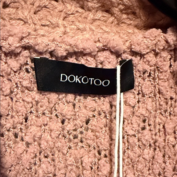 Elegant Mauve Knit Cardigan - Picture 3 of 8